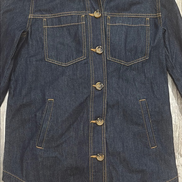 CABI Women’s Dark Blue Denim Jacket Size Medium - Picture 5 of 7